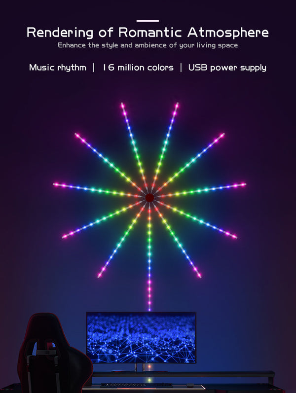 led firework light