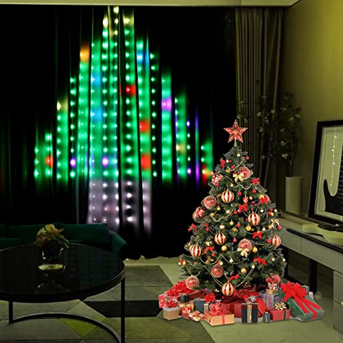 Window Curtain String Lights